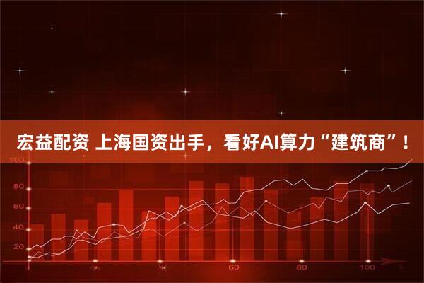 宏益配资 上海国资出手，看好AI算力“建筑商”！